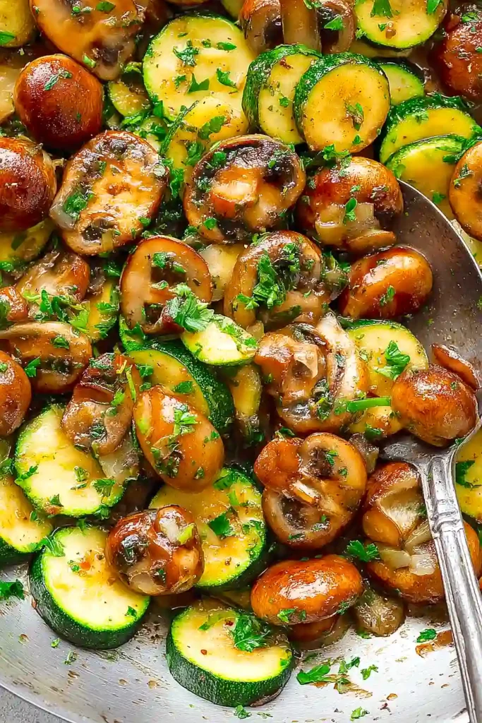 mushroom zucchini skillet