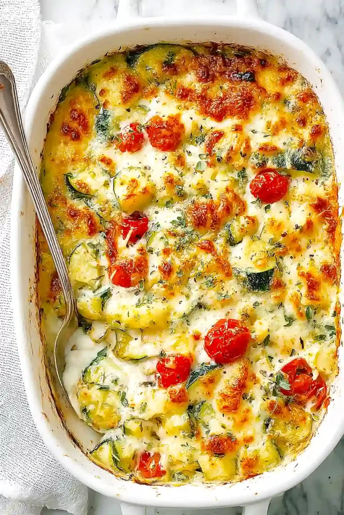 baked zucchini and cheese