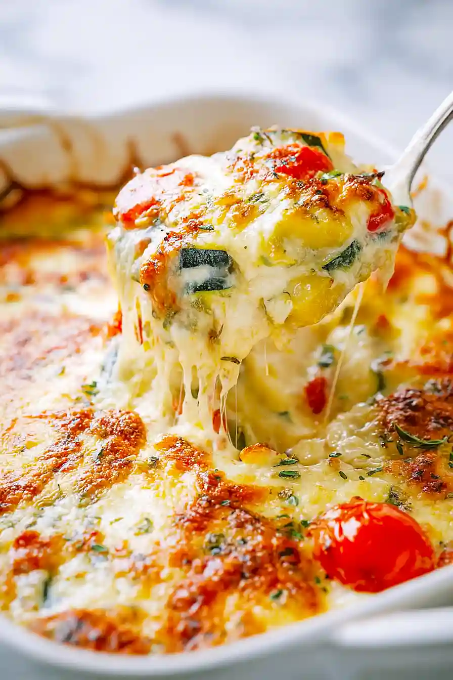 baked zucchini and cheese