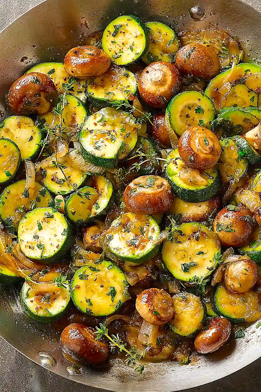 mushroom zucchini skillet