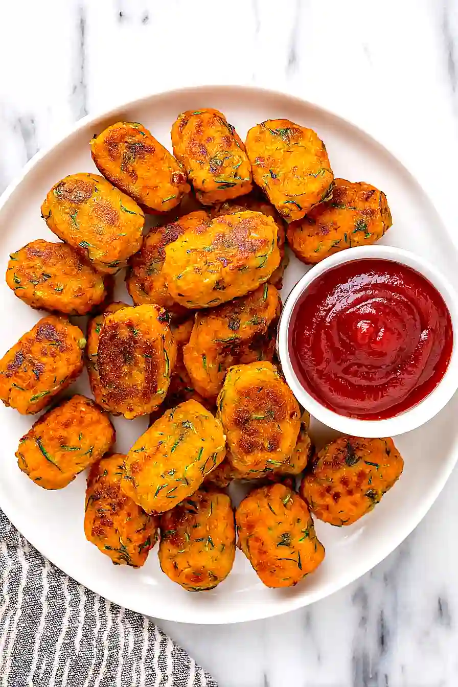 sweet potato zucchini tots