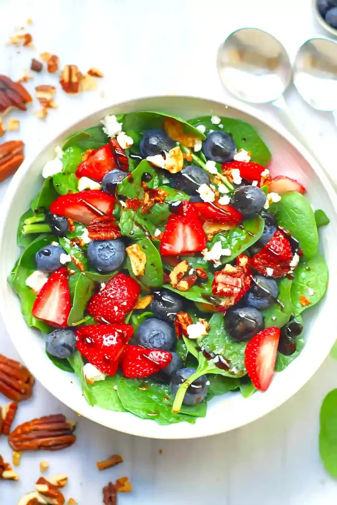 strawberry spinach salad