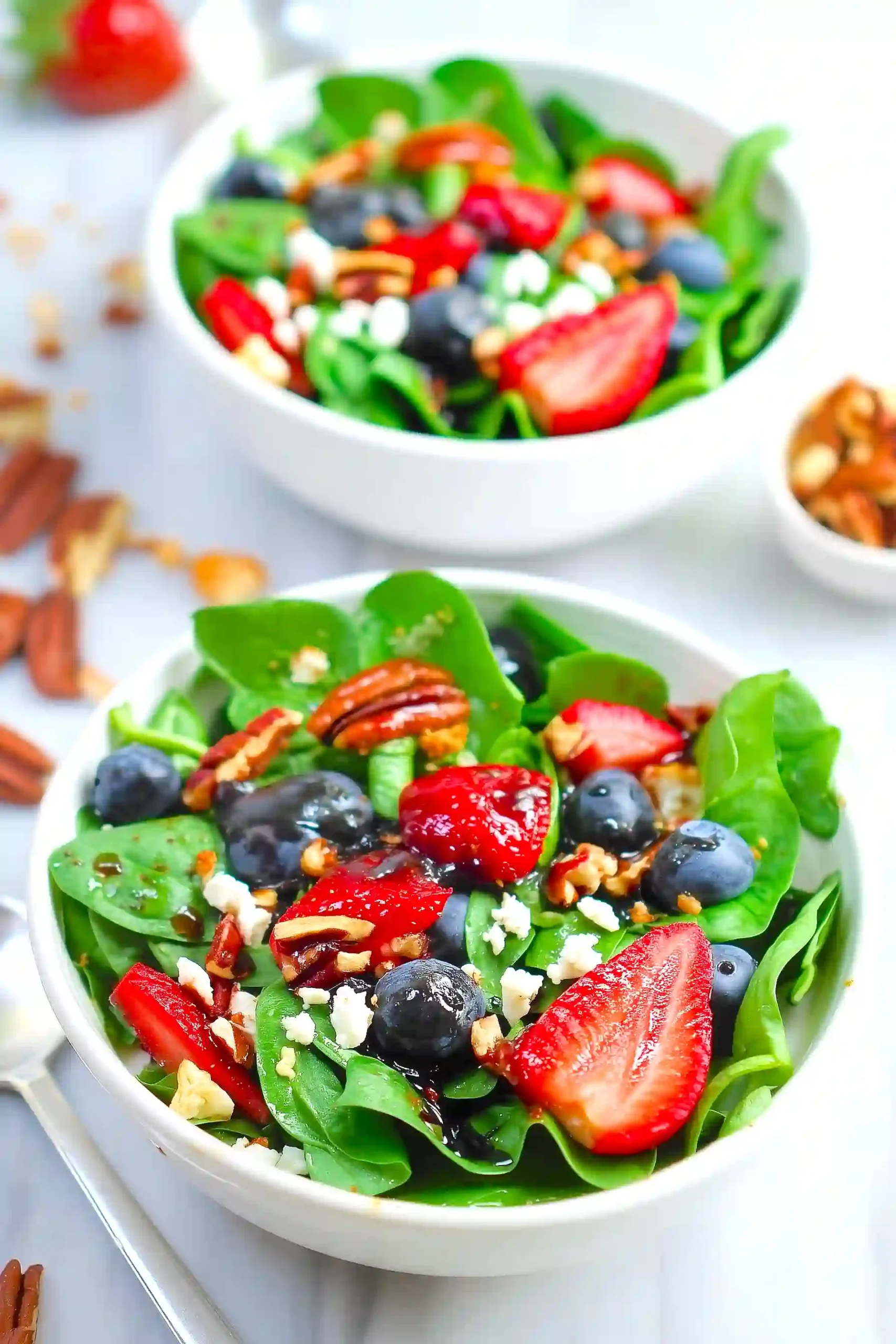 strawberry spinach salad