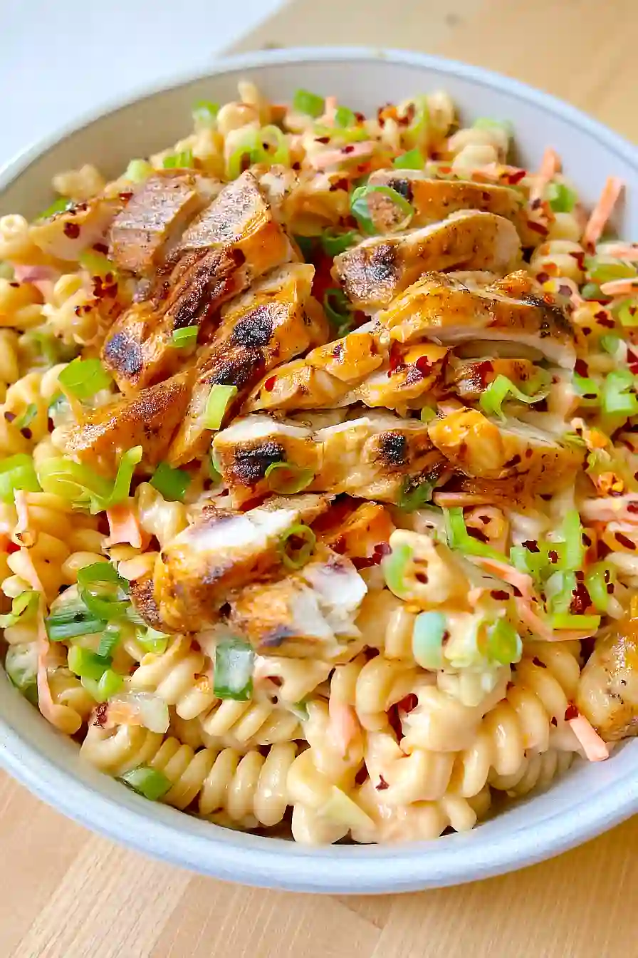 buffalo chicken pasta salad