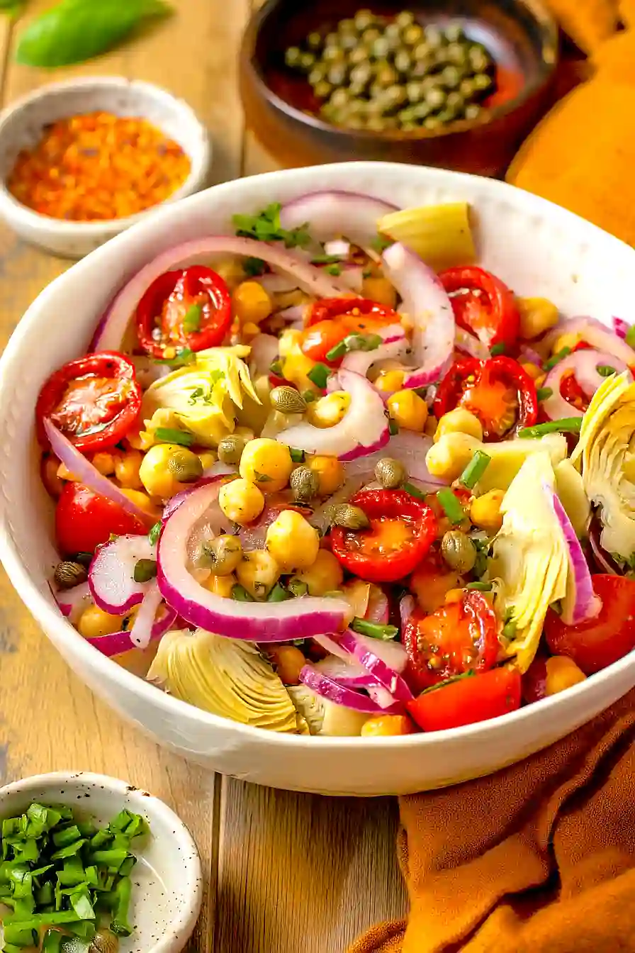 tuscan artichoke tomato salad