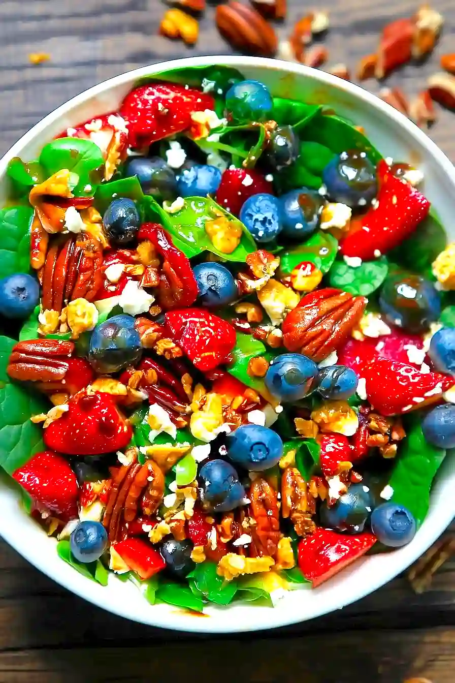 strawberry spinach salad