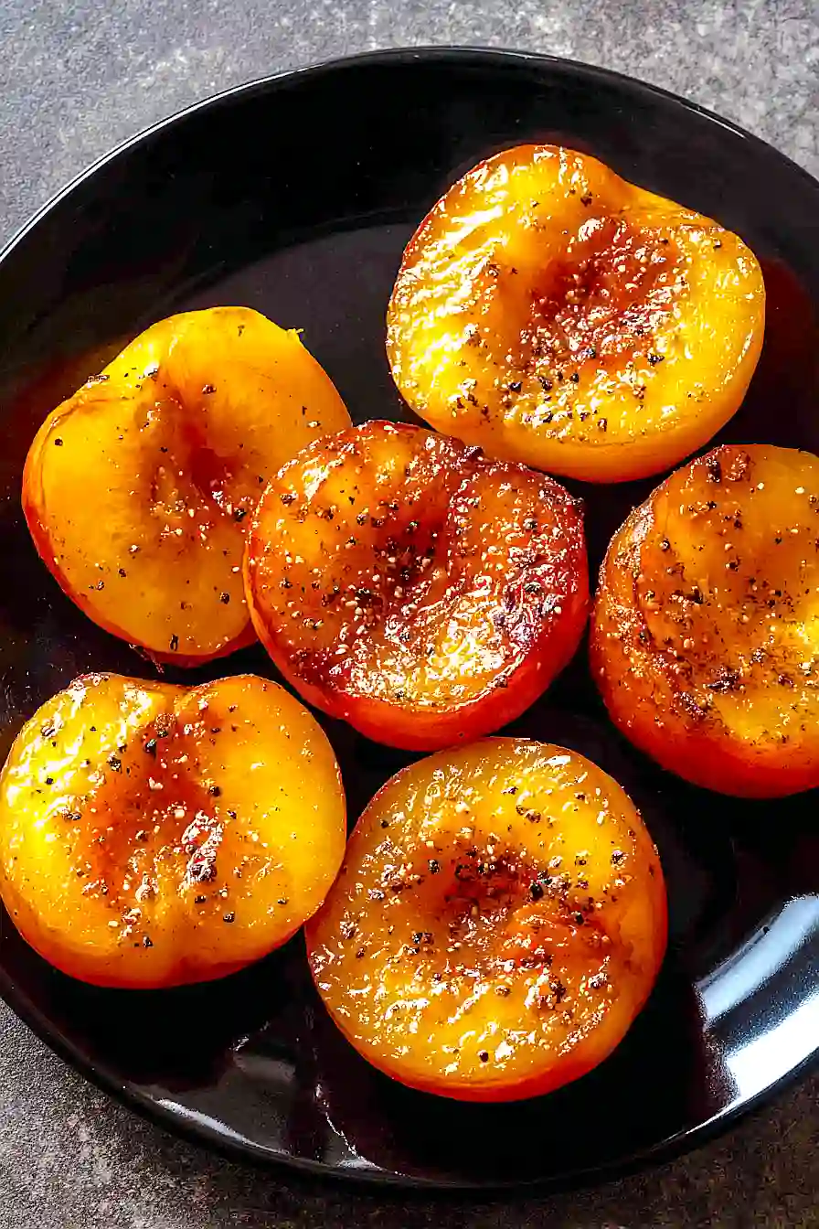 fried peaches