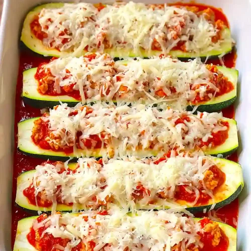 chicken parmesan zucchini boats