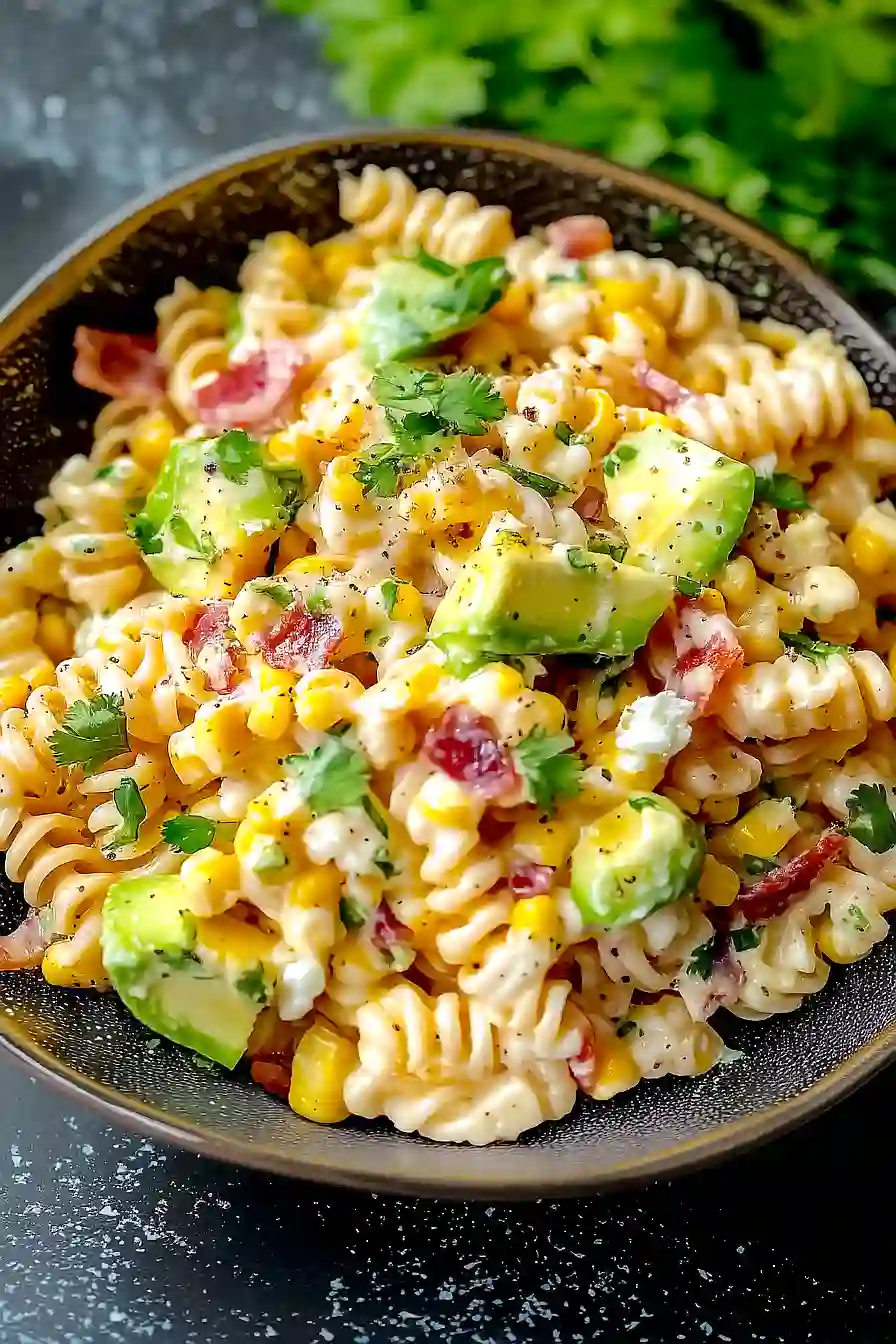 mexican street corn pasta salad