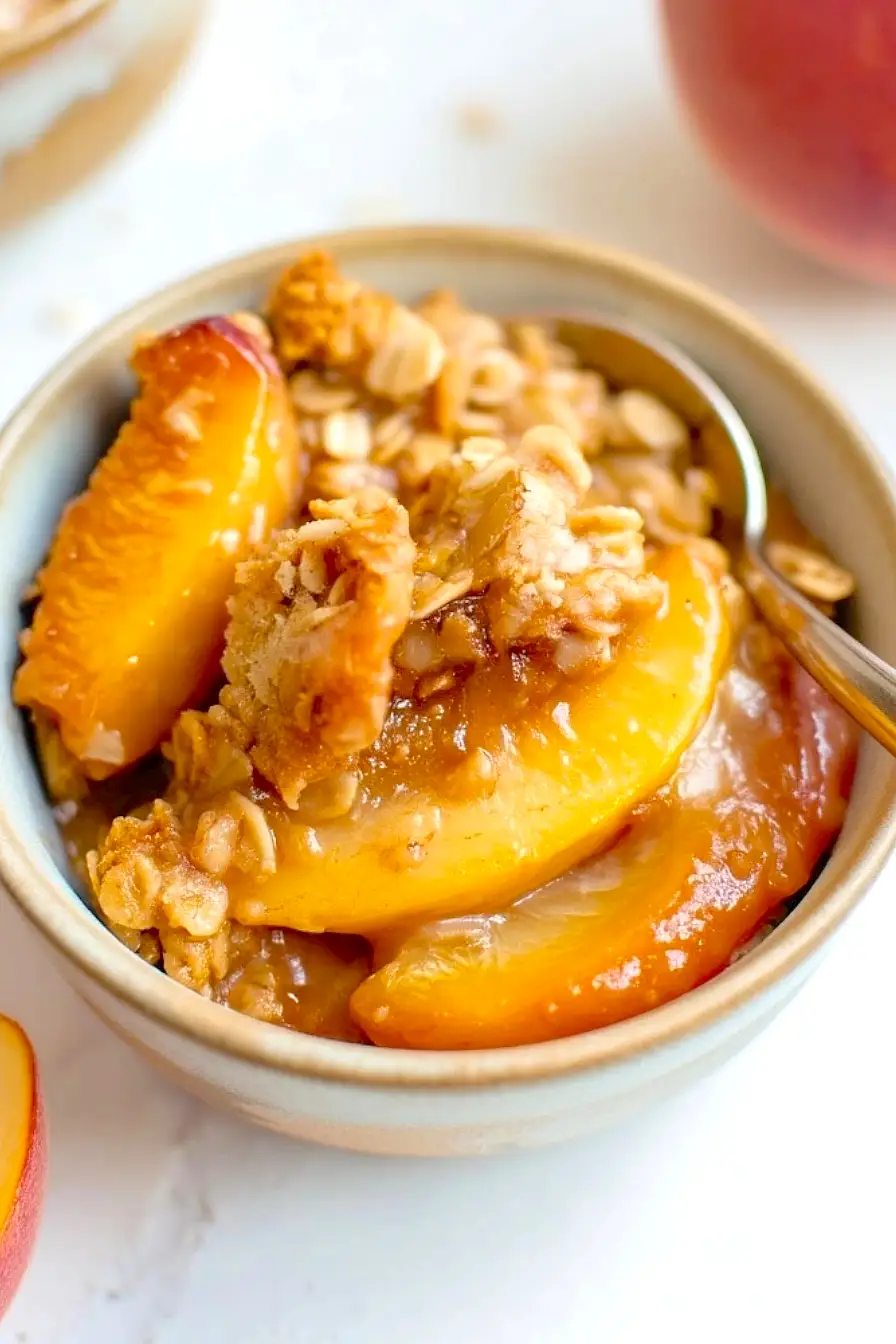peach crisp