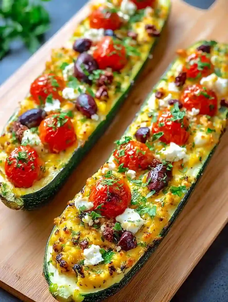 mediterranean zucchini boats