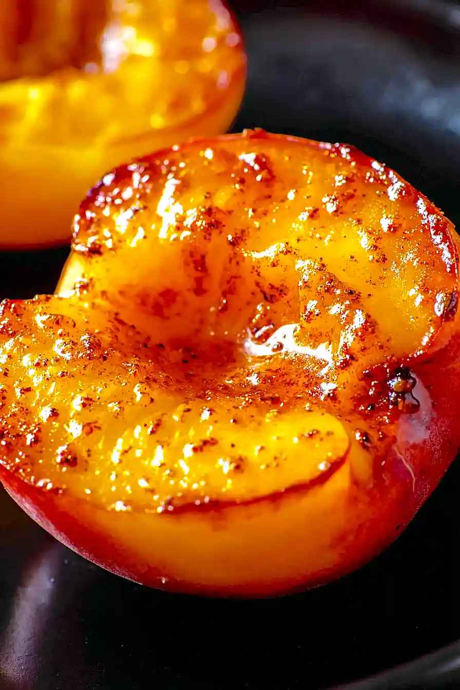 fried peaches