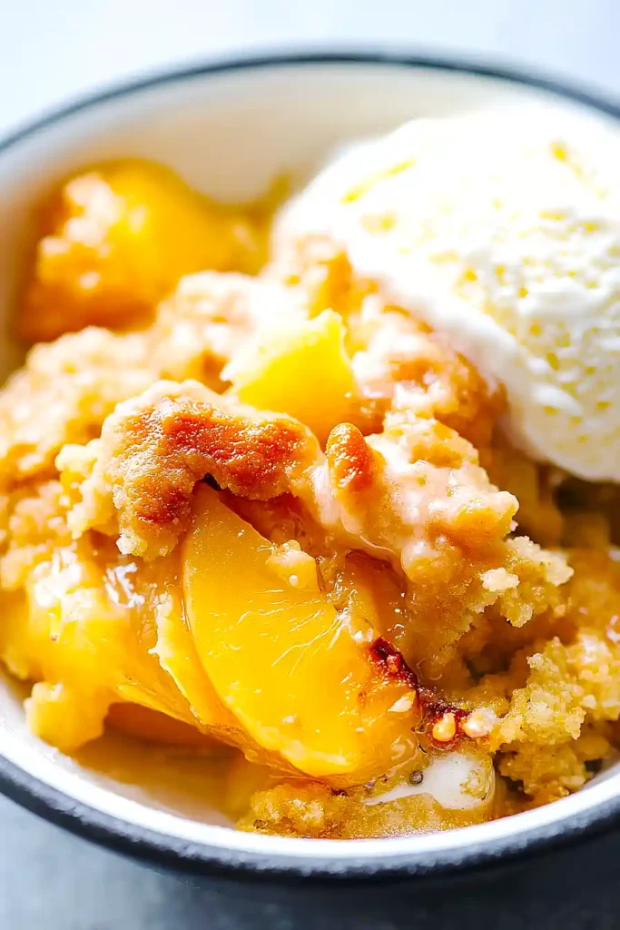 peach cobbler