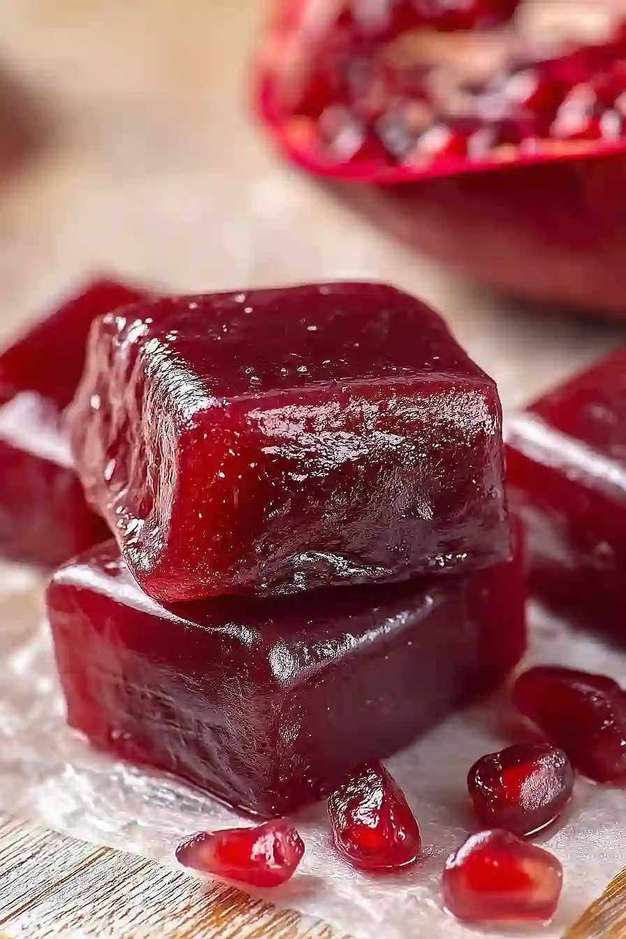 pomegranate caramels