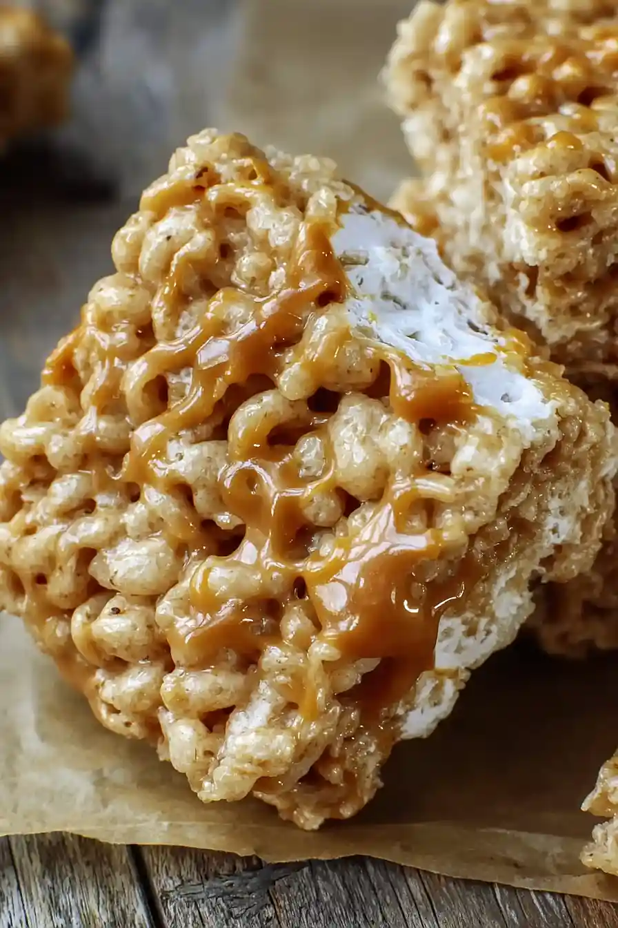 Brown Butter Dulce de Leche Rice Krispie Treats