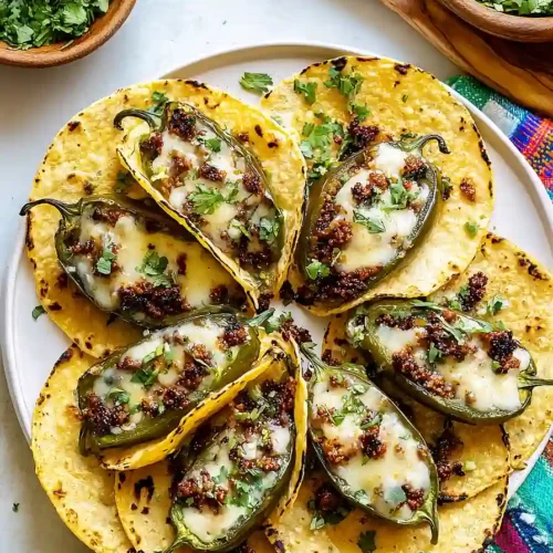 Cheese and Chorizo Stuffed Jalapeños