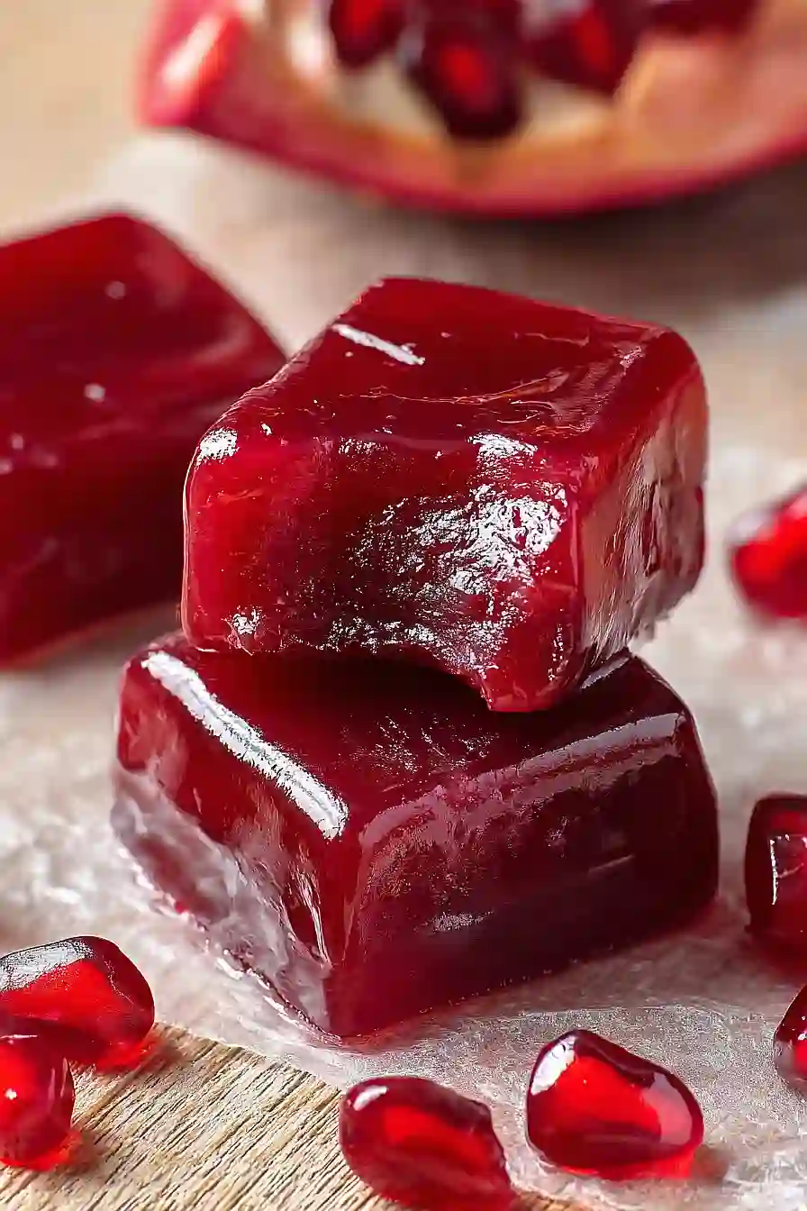 pomegranate caramels
