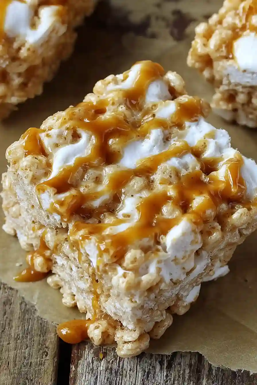Brown Butter Dulce de Leche Rice Krispie Treats