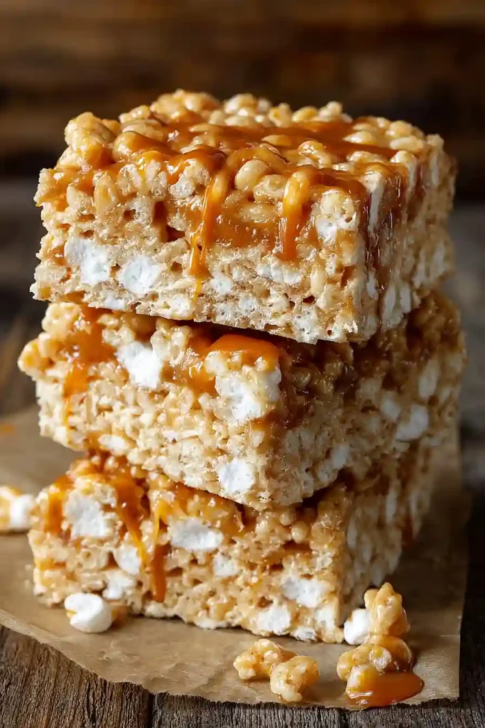 Brown Butter Dulce de Leche Rice Krispie Treats