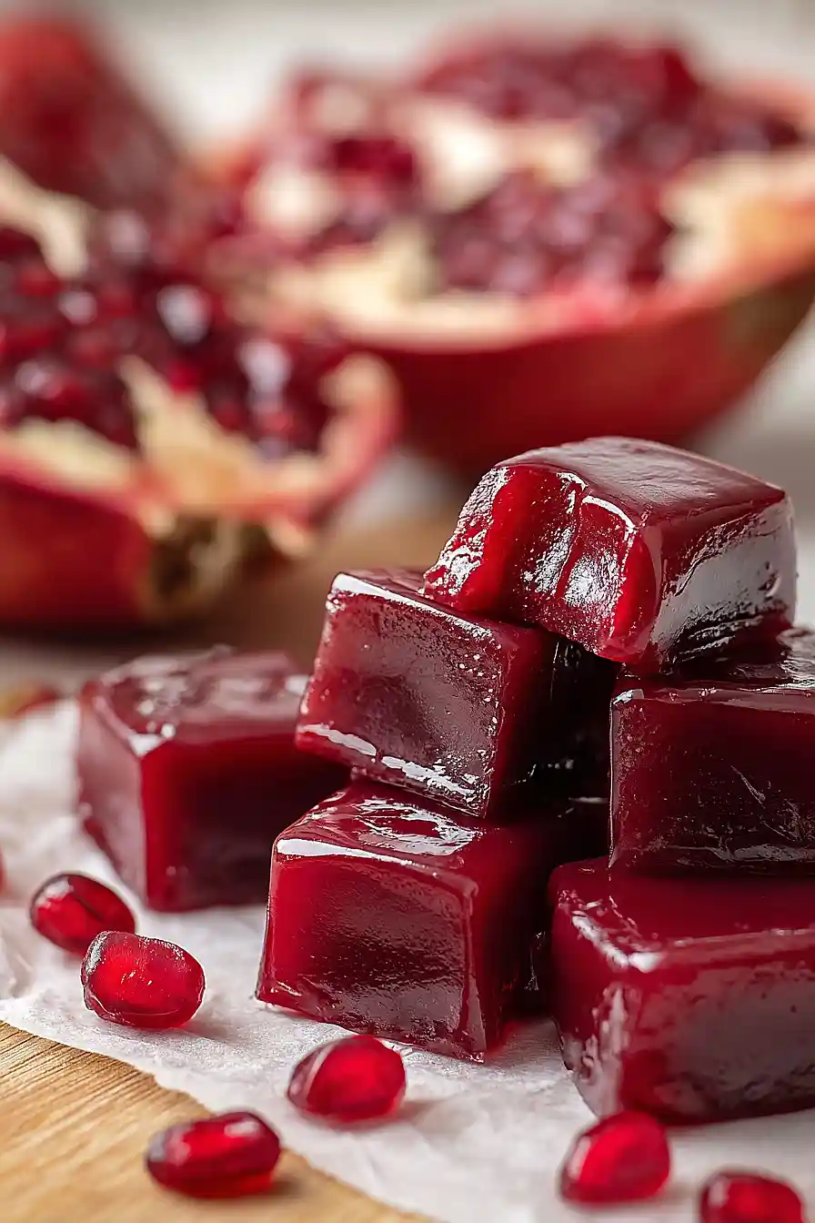 pomegranate caramels