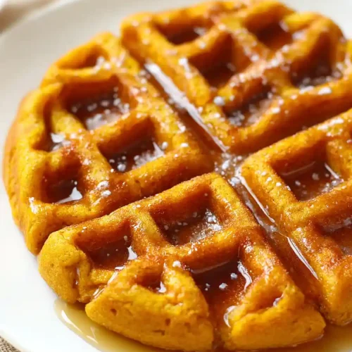 Vegan Pumpkin Waffles