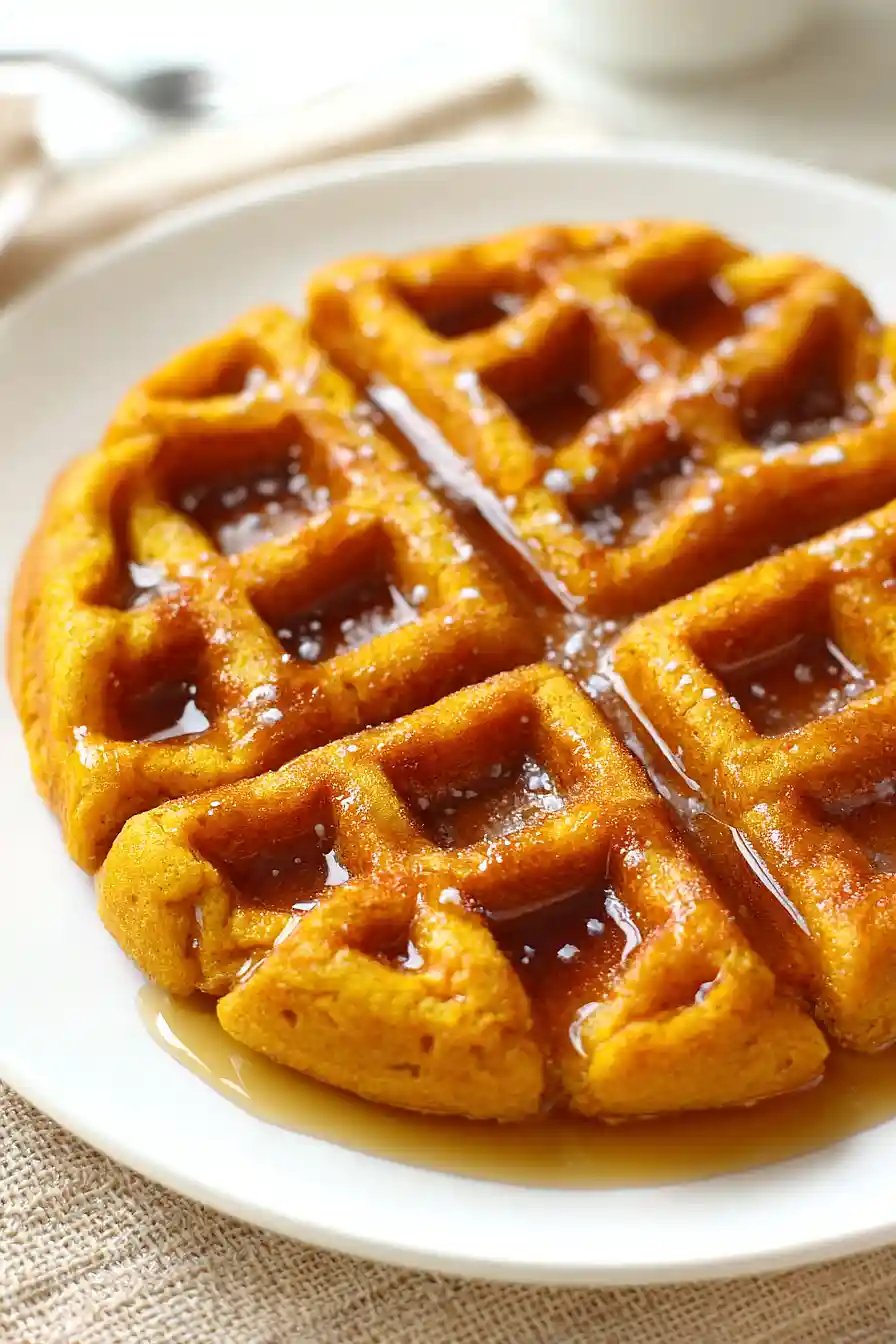 Vegan Pumpkin Waffles