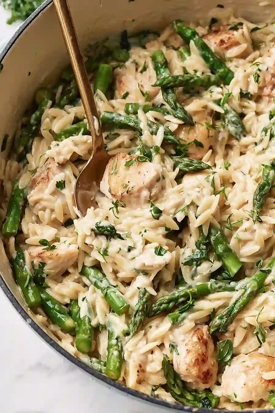 High Protein Chicken Orzo
