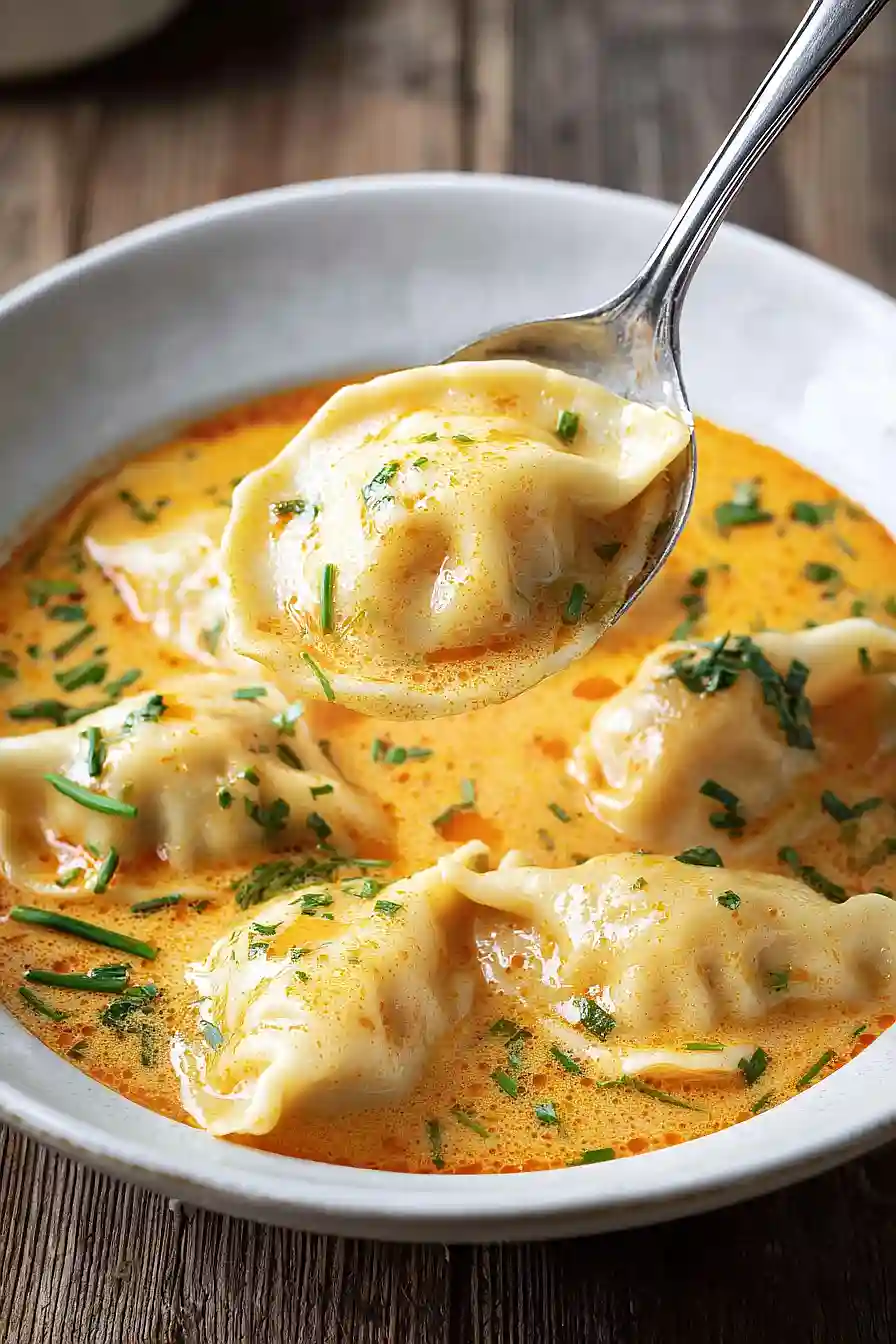 Thai Coconut Curry Dumpling Soup