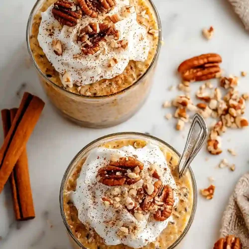Pumpkin Pie Overnight Oats with Chia