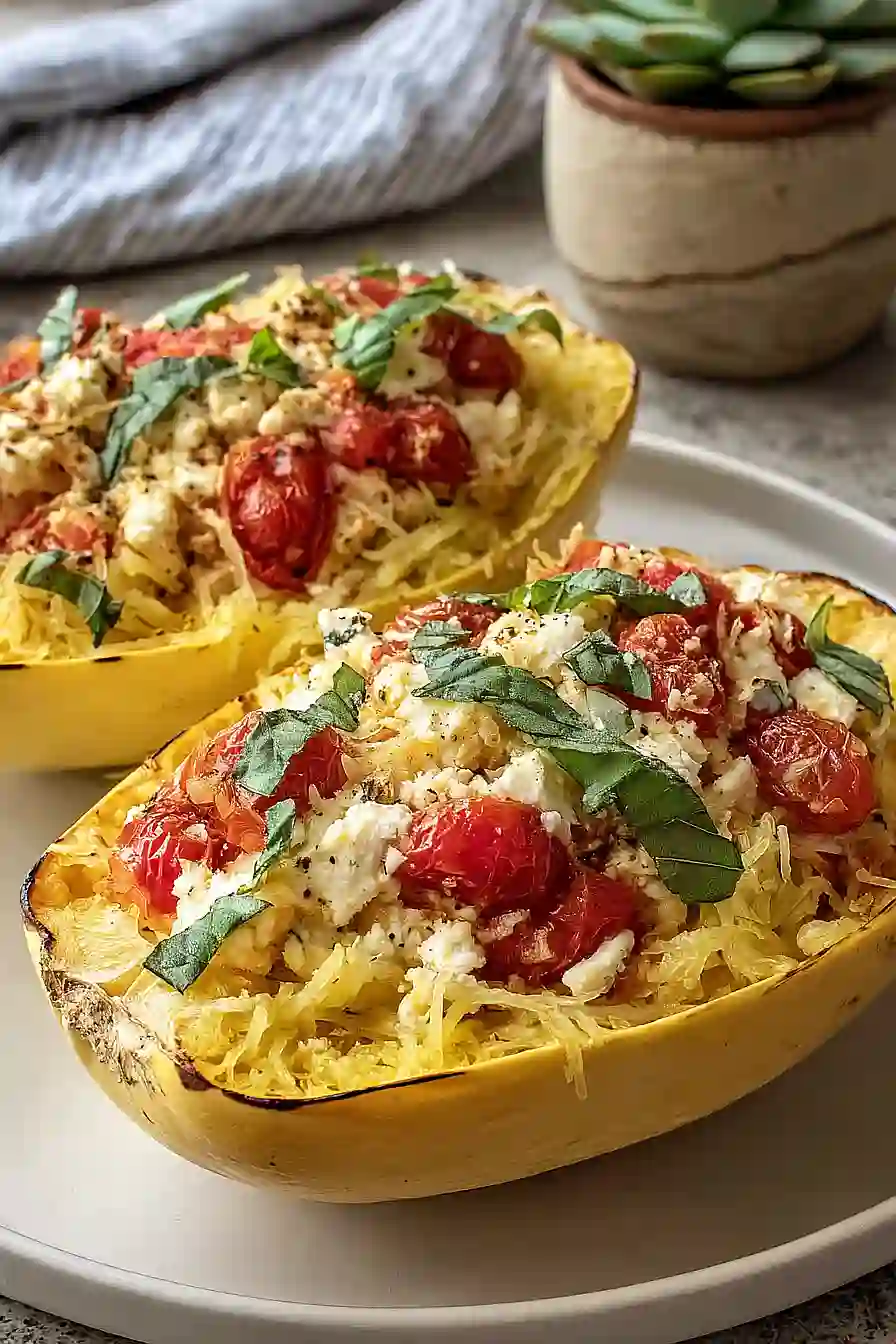 Baked Feta Spaghetti Squash