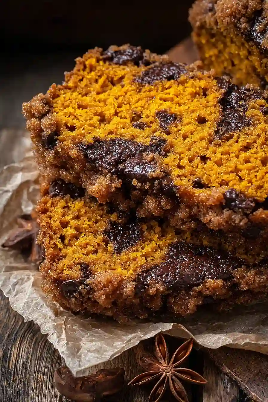 Pumpkin Chocolate Chip Streusel Bread