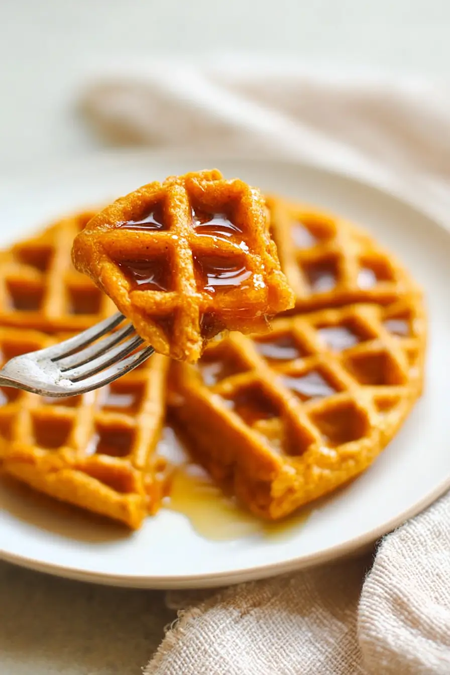 Vegan Pumpkin Waffles