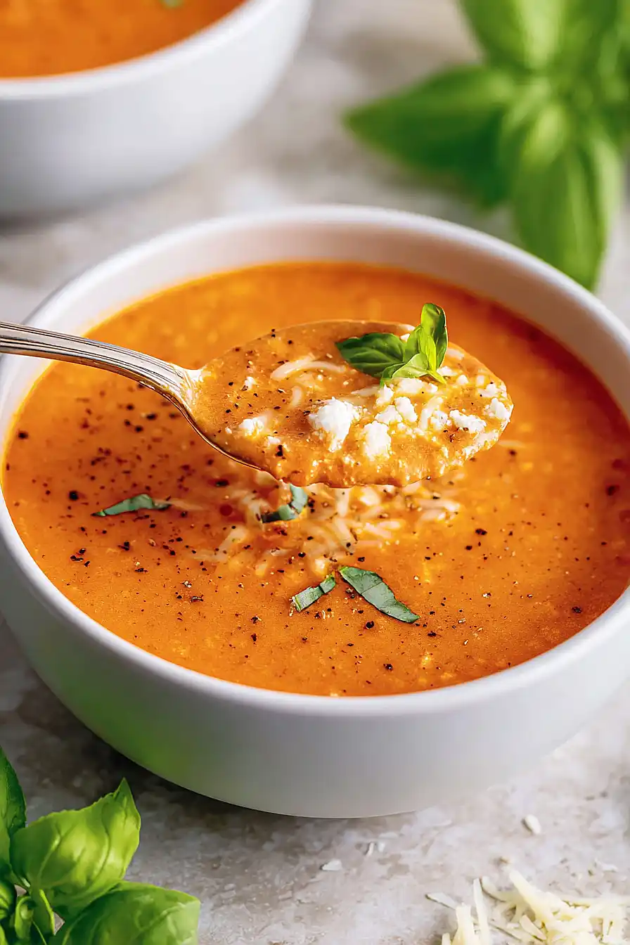 Cottage cheese Tomato Soup