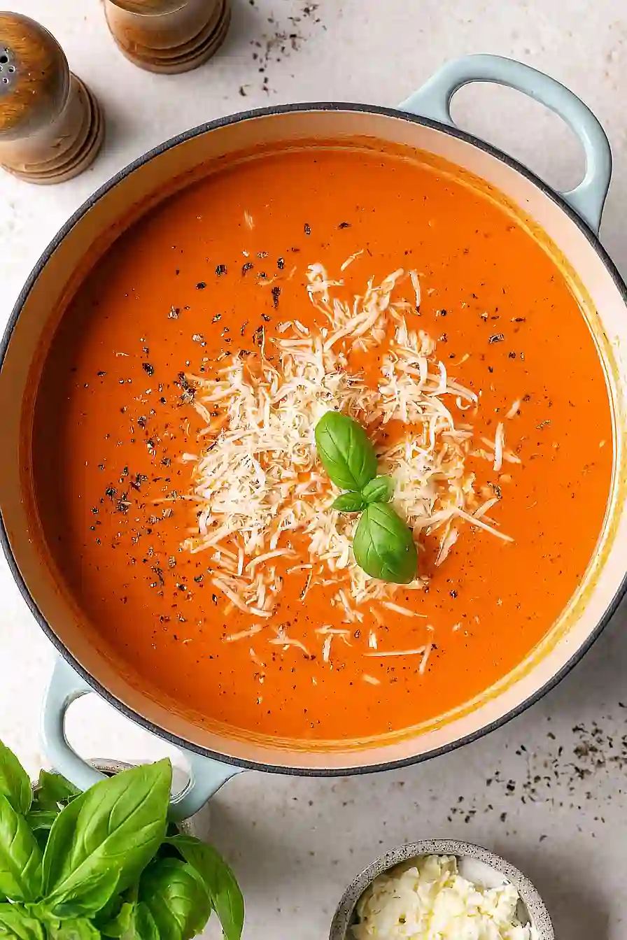 Cottage cheese Tomato Soup