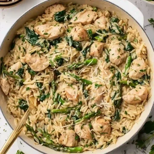 High Protein Chicken Orzo