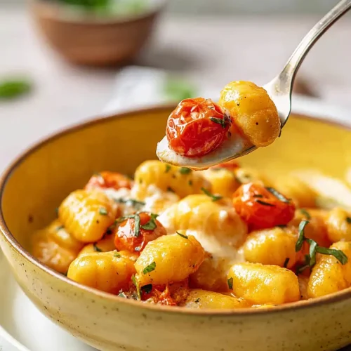 Tomato Gnocchi with Burrata