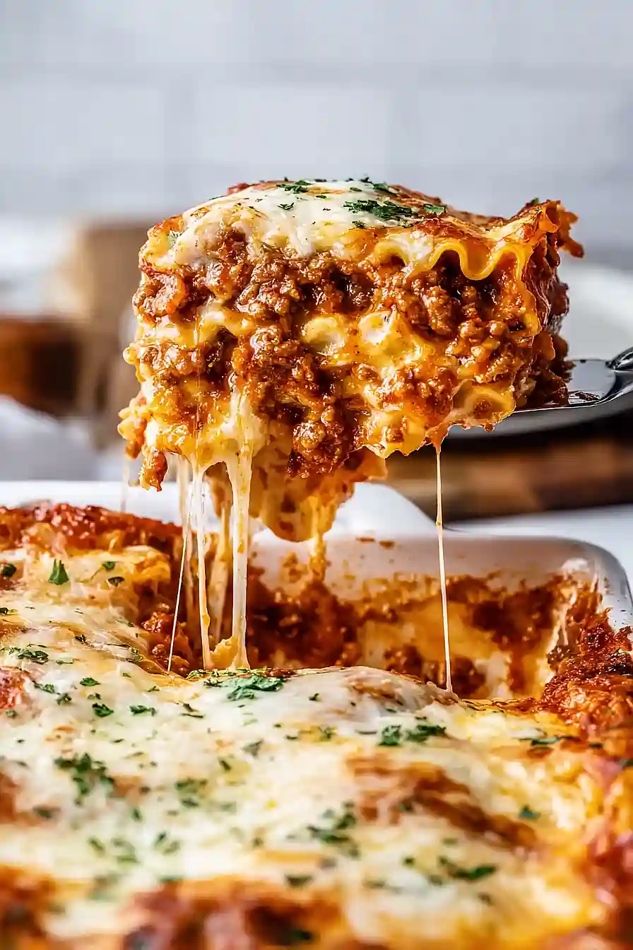 classic meat sauce lasagna