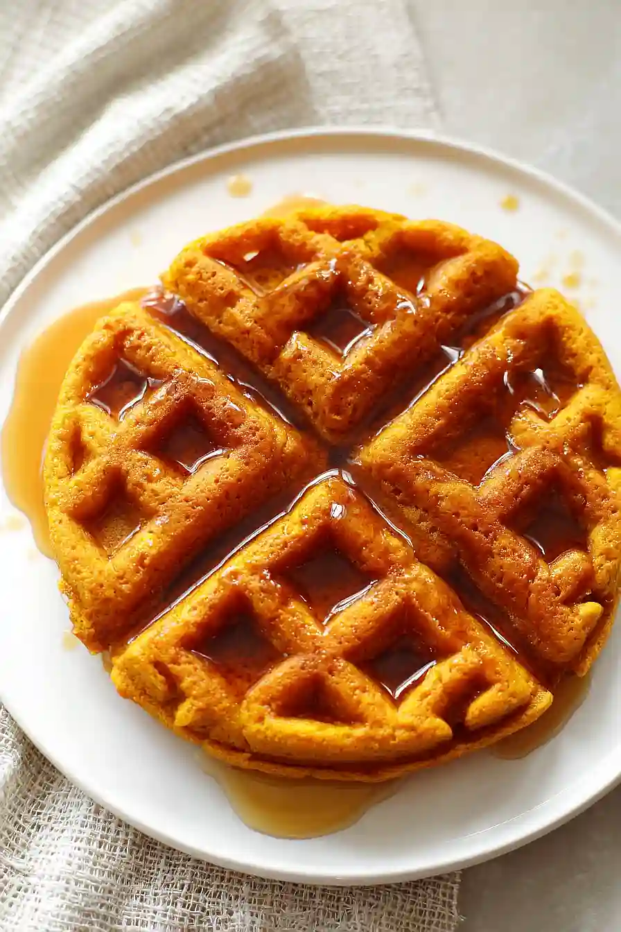 Vegan Pumpkin Waffles