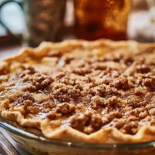 Maple Vanilla Walnut Pear Pie