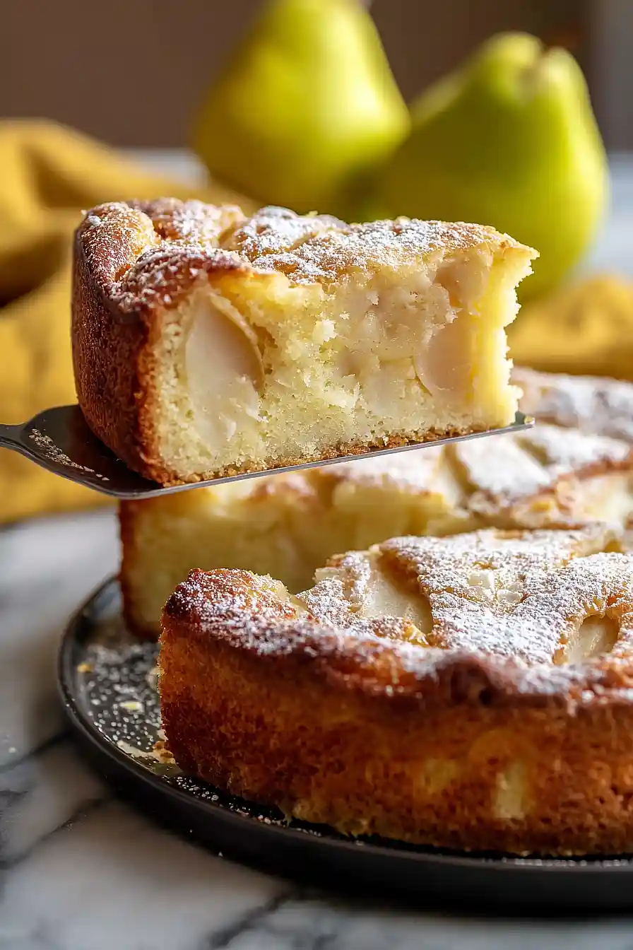 Italian Pear Ricotta Cake