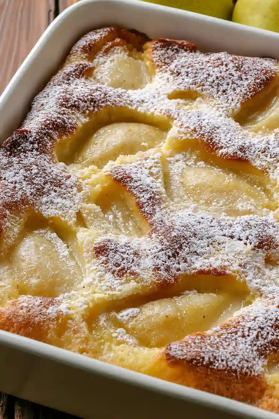 gluten-free French Almond Pear Gratin