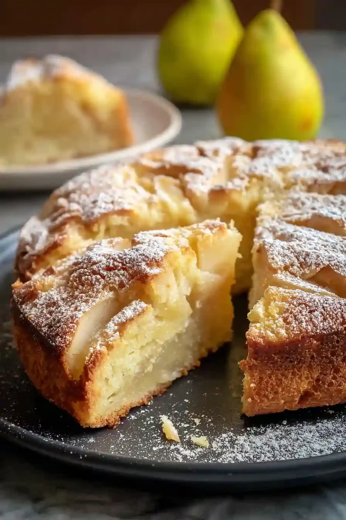 Italian Pear Ricotta Cake