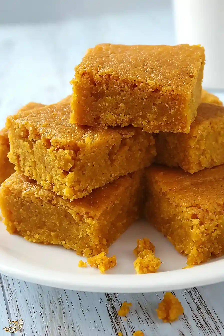 vegan Pumpkin Maple Blondies 