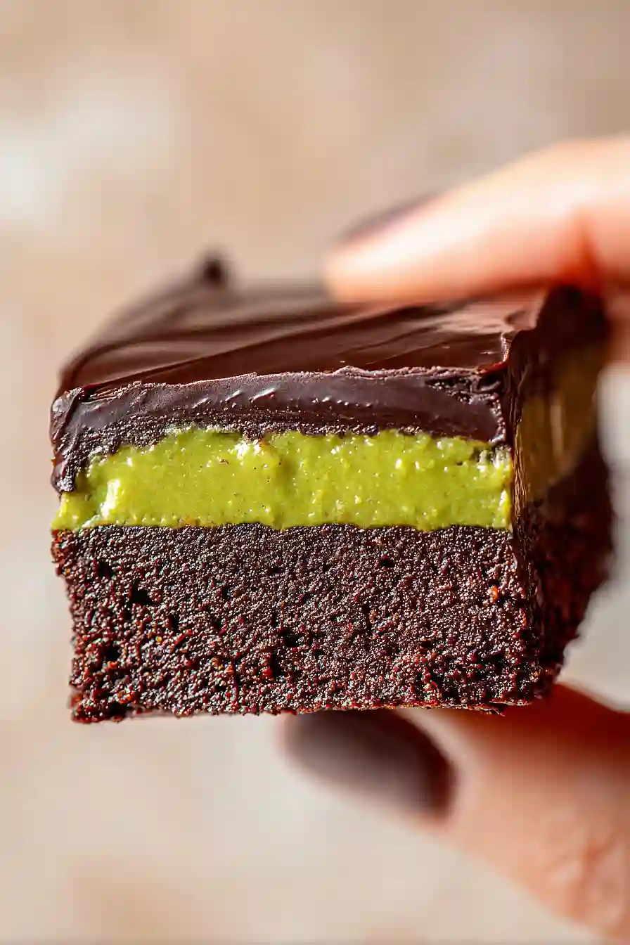 5-Ingredient No-bake Pistachio Brownies