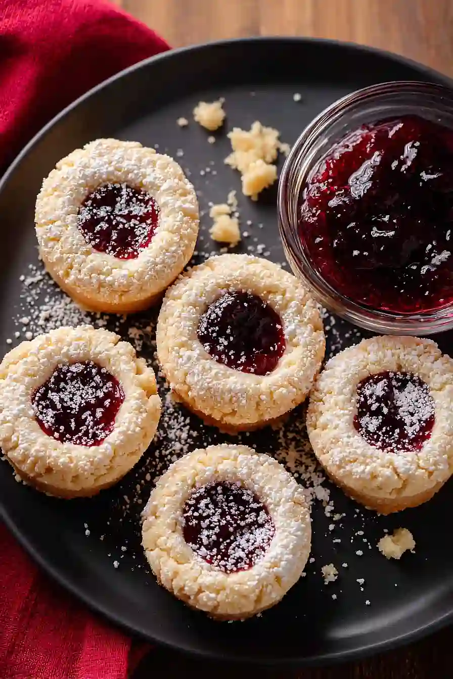 muffin tin thumbprint cookies