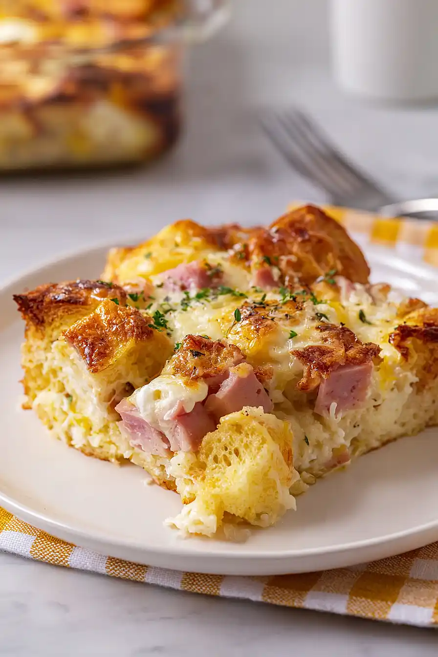 ham, egg, and cheese breakfast bake
