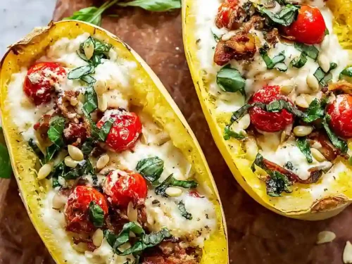 spaghetti squash with goat cheese