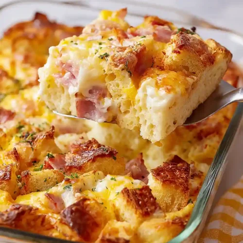 ham, egg, and cheese breakfast bake