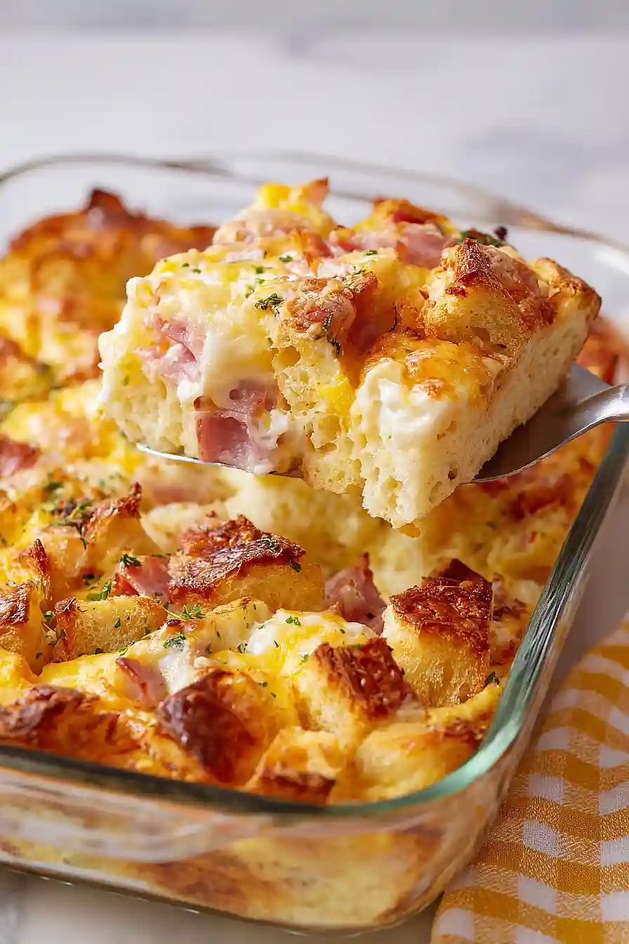 ham, egg, and cheese breakfast bake