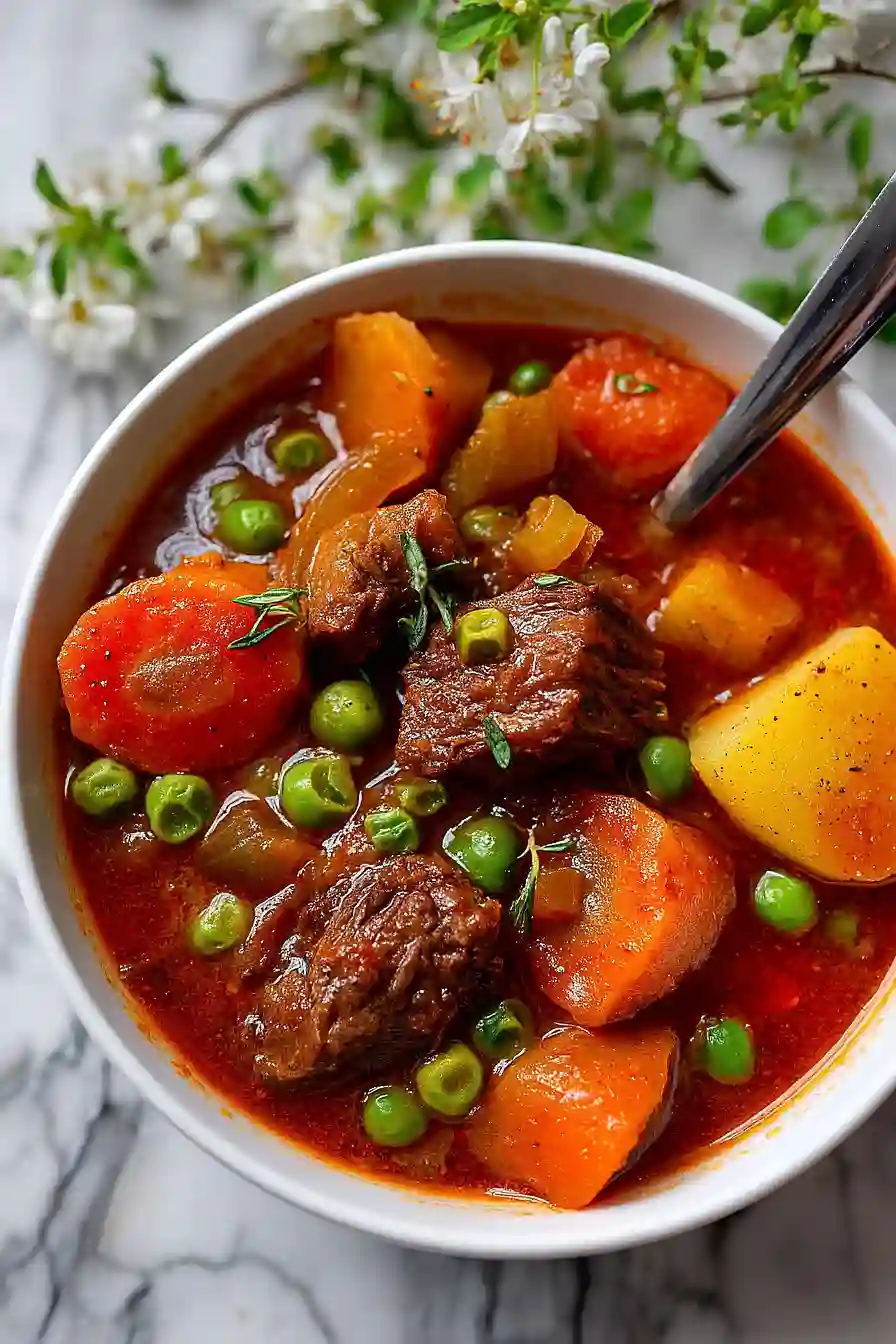 v8 beef stew